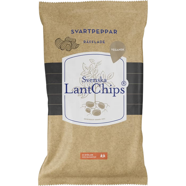 Lantchips Svartpeppar 200g