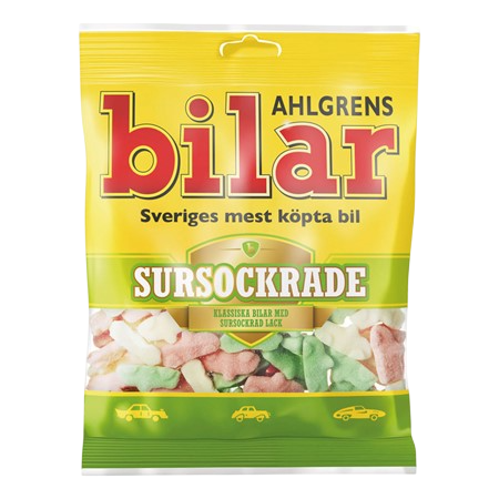 Ahlgrens Sour Sugared Cars - 100g