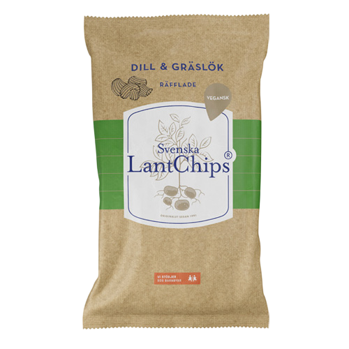 Dill & Gräslök Lantchips - 200g