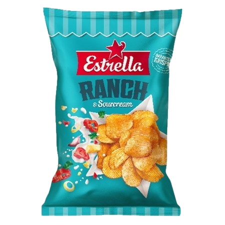 Ranch & Sour Cream Chips 175g